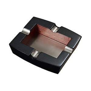 tDM VK[ J[{t@Co[ COf AJ A  Visol Nomandy Carbon Fiber Patterned Square Wooden Cigar Ashtray