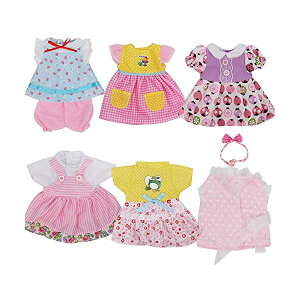 xr[h[ Ԃl` ւ ܂܂ JING SHOW BUSSINESS Pack of 6 Fit 12 Inch Alive Baby Dollown Dress Clothes Fashionista Outfits Include Hair Band Girls American Doll