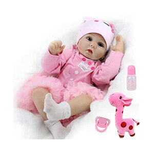 xr[h[ Ԃl` ւ ܂܂ CHAREX Realistic Reborn Baby Dolls Real Looking Lifelike Dolls for Girls 22 Inch Handmade Weighted Baby Dolls A Newborn Silicone Baby Dollith Giraffe Toy Gifts for Kids Age 3+