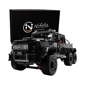 ZfX xc G63 AMG 6x6 6֋쓮 fJ[ _CLXg ͌^ ~jJ[ ObY [ԏj v[g CeA X[p[J[ Nifeliz Black Pickup G63 6X6 MOC Building Blocks and Engineering Toy, Adult Co
