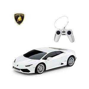 {M[j fJ[ _CLXg ͌^ ~jJ[ ObY [ԏj v[g CeA X[p[J[ RASTAR Lamborghini HURACAN LP610-4 RC Car Radio Remote Control, 1/24 Scale (White)