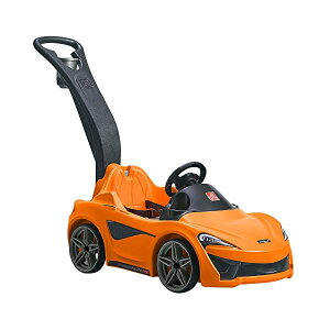 マクラーレン 570S オレンジ 手押し 乗用玩具 足けり 乗り物 ライドオン 子供用 キッズ 車 屋内 屋外 外遊び おうち時間 誕生日プレゼント 直輸入 Step2 McLaren 570S Push Sports Car, Orange