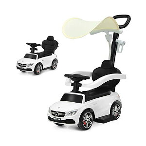 ZfX xc pߋ  悯 Z[teB[o[ y  蕨  O w ]|h~ r oXo  O v[g Costzon Push Car for Toddlers, 3 in 1 Mercedes