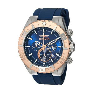 CrN^ rv INVICTA CBN^ v ArG[^[ Invicta Men's 'Aviator' Quartz Stainless Steel and Silicone Casual Watch, Color:Blue (Model: 22523)