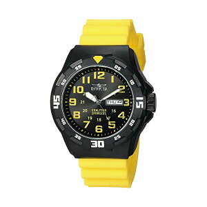 CrN^ rv INVICTA CBN^ v tH[X Invicta Men's 'Coalition Forces' Quartz Stainless Steel and Silicone Casual Watch, Color:Yellow (Model: 25328)
