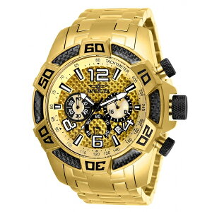 CrN^ rv INVICTA CBN^ v v_Co[ 25854 - INVICTA Pro Diver Men 50mm Stainless Steel Gold Gold dial VD53 Quartz Watch