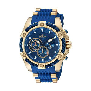 CrN^ rv INVICTA CBN^ v {g Invicta Men's 'Bolt' Quartz Stainless Steel and Silicone Casual Watch, Color:Blue (Model: 25527)