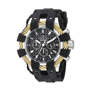 CrN^ rv INVICTA CBN^ v {g Invicta Men's 'Bolt' Quartz Stainless Steel and Silicone Casual Watch, Color:Black (Model: 23858)