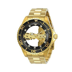 CrN^ rv INVICTA CBN^ v v_Co[ Invicta Men's 'Pro Diver' Mechanical Hand Wind Stainless Steel Casual Watch, Color:Gold-Toned (Model: 24694)
