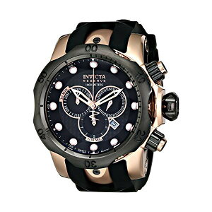 CrN^ rv INVICTA CBN^ v U[u xm Invicta Men's 0361 Reserve Collection Venom Chronograph 18k Rose Gold-Plated Stainless Steel Watch