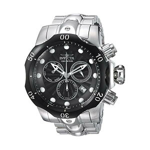 CrN^ rv INVICTA CBN^ v xm Invicta Men's 'Venom' Quartz Stainless Steel Casual Watch, Color:Silver-Toned (Model: 23888)