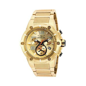 CrN^ rv INVICTA CBN^ v Xs[hEFC Invicta Speedway Chronograph Champagne Dial Gold Ion-plated Mens Watch 19529