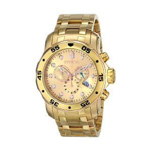 CrN^ rv INVICTA CBN^ v v_Co[ Invicta Men's 80071 Pro Diver Analog Display Swiss Quartz Gold Watch