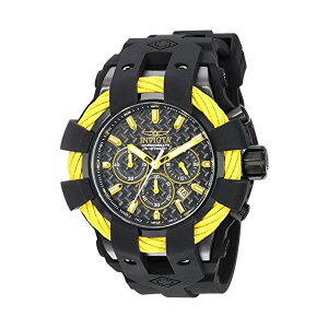 CrN^ rv INVICTA CBN^ v {g Invicta Men's 'Bolt' Quartz Stainless Steel and Silicone Casual Watch, Color Black (Model: 23871)