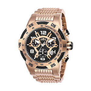 CrN^ rv INVICTA CBN^ v Xs[hEFC Invicta Men's 25287 Speedway Quartz Multifunction Rose Gold Black Dial Watch
