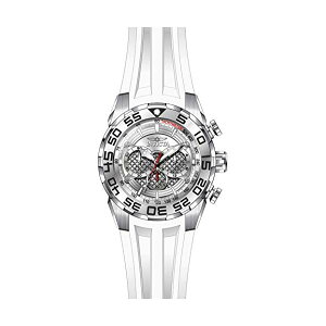 CrN^ rv INVICTA CBN^ v Xs[hEFC Invicta Men's 'Speedway' Quartz Stainless Steel and Silicone Casual Watch, Color White (Model: 26299)