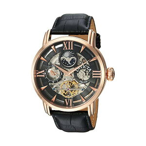 CrN^ rv INVICTA CBN^ v IuWF D A[g Invicta Men's 'Objet d'Art' Automatic Stainless Steel and Leather Casual Watch, Color Black (Model: 22653)