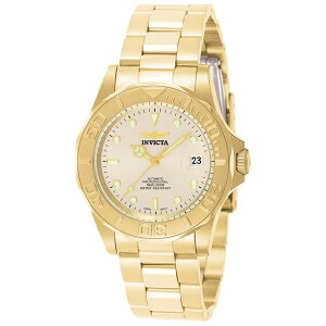 �C�����B�N�^ �����Y �v���_�C�o�[�����������v �S�[���h�g�[���X�e�����X�X�`�[���o���h�t�� �S�[���h (���f��: 9010) Invicta Men's Pro Diver Automatic Watch with Gold Tone Stainless Steel Band, Gold (Model: 9010)
