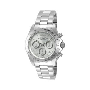 �C�����B�N�^ �����Y 14381 �X�s�[�h�E�F�C �N���m�O���t �V���o�[ �_�C���� �X�e�����X�X�`�[�� �E�H�b�` Invicta Men's 14381 Speedway Chronograph Silver Dial Stainless Steel Watch