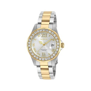 �C�����B�N�^ ���f�B�[�X �v���_�C�o�[ �N���X�^�� �A�N�Z���g 18K �C�I�����b�L �X�e�����X�X�`�[�� �E�H�b�` Invicta Women's Pro Diver Crystal Accented 18k Ion-Plated Stainless Steel Watch