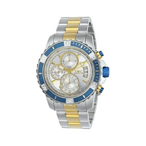 �C�����B�N�^ �����Y �v�� �_�C�o�[ �N�H�[�c ���@�\ �V���o�[ �_�C���� �E�H�b�` Invicta Men's Pro Diver Quartz Multifunction Silver Dial Watch