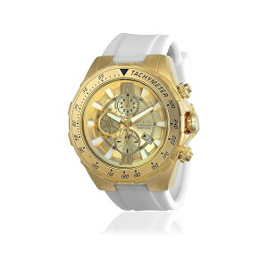 �C�����B�N�^ �����Y 'Aviator' �N�H�[�c �X�e�����X�X�`�[���ƃV���R���X�g���b�v�E�H�b�` �z���C�g �u���b�N 26 (���f��: 21741 24578) Invicta Men's 'Aviator' Quartz Stainless Steel and Silicone Strap Watch, White, 
