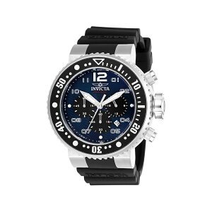 �C�����B�N�^ �����Y �v���_�C�o�[ 52mm �V���R�� �N�H�[�c �N���m�O���t �E�H�b�` �u���b�N (���f��: 26731) Invicta Men's Pro Diver 52mm Silicone Quartz Chronograph Watch, Black (Model: 26731)