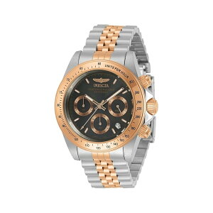 �C�����B�N�^ 30993 �����Y �X�s�[�h�E�F�C �u���b�N�ƃ��[�Y�S�[���h�_�C���� �N���m�E�H�b�` Invicta 30993 Men's Speedway Black and Rose Gold Dial Chrono Watch