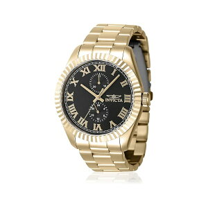 �C�����B�N�^ �X�y�V�����e�B �����Y 43mm �X�e�����X�X�`�[�� �S�[���h �u���b�N �_�C���� VH61 �N�H�[�c Invicta Specialty Men 43mm Stainless Steel Gold Black dial VH61 Quartz