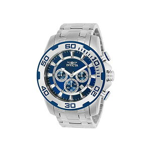 �C���r�N�^ �r���v INVICTA �C�����B�N�^ �v���_�C�o�[ �����Y �j���p 22319 Invicta Men's Pro Diver Quartz Watch with Stainless-Steel Strap, Silver, 26 (Model: 22319)