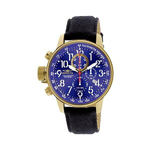 CrN^ rv INVICTA CBN^ tH[X Y jp 1516 Invicta Men's 1516 I Force Collection 18k Gold Ion-Plated Stainless Steel and Cloth Watch