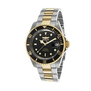 CrN^ rv INVICTA CBN^ v_Co[ Y jp 8927OB Invicta Men's 8927OB Pro Diver 18k Gold Ion-Plated and Stainless Steel Watch, Two Tone/Black