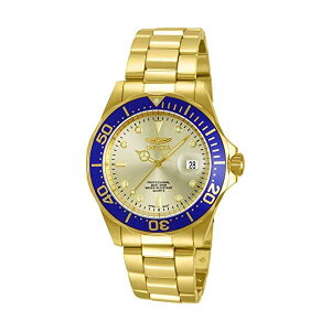 �C���r�N�^ �r���v INVICTA �C�����B�N�^ �v���_�C�o�[ �����Y �j���p 14124 Invicta Men's 14124 Pro Diver Gold Dial 18k Gold Ion-Plated Stainless Steel Watch