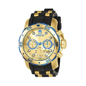 �C���r�N�^ �r���v INVICTA �C�����B�N�^ �v���_�C�o�[ �����Y �j���p 17887 Invicta Men's 17887 Pro Diver Blue-Accented and 18k Gold Ion-Plated Stainless Steel Watch