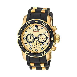 �C���r�N�^ �r���v INVICTA �C�����B�N�^ �v���_�C�o�[ �����Y �j���p 17566 Invicta Men's 17566 Pro Diver 18k Gold Ion-Plated Stainless Steel Watch