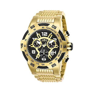 �C���r�N�^ �r���v INVICTA �C�����B�N�^ �X�s�[�h�E�F�C �����Y �j���p 25286 Invicta Mens Speedway Quartz Chronograph Stainless Steel Swiss Watch - Gold - Model 25286