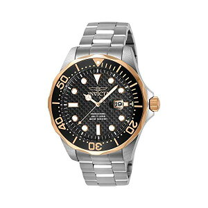 �C���r�N�^ �r���v INVICTA �C�����B�N�^ �v���_�C�o�[ �����Y �j���p 12567 Invicta Men's 12567 Pro Diver Black Carbon Fiber Dial Stainless Steel Watch