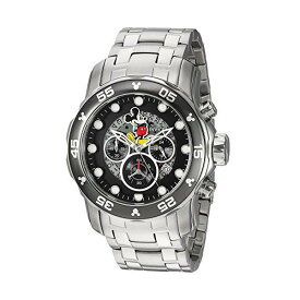 インビクタ INVICTA インヴィクタ 腕時計 ウォッチ 23768 ディズニー 限定 ミッキー メンズ 男性用 Invicta Men's Disney Limited Edition Quartz Watch with Stainless-Steel Strap, Silver, 26 (Model: 23768)