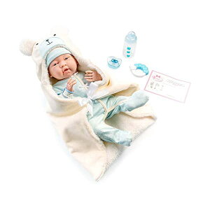 JCgCY xr[h[ Ԃl` ւ ܂܂ WF[V[gCY JC Toys JC Toys - La Newborn Nursery | 8 Piece Bunting Soft Body Baby Dollift Set | 15.5" Life-Like Soft and Posable Newborn Doll/ Accessories