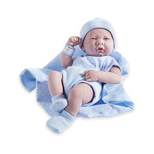 JCgCY xr[h[ Ԃl` ւ ܂܂ WF[V[gCY JC Toys JC Toys Berenguer Boutique La Newborn 14-Inch Life-Like Real Boy Doll Piece Gift Set, Blue