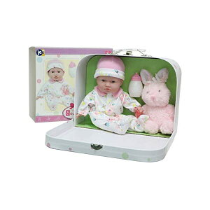 JCgCY xr[h[ Ԃl` ւ ܂܂ WF[V[gCY JC Toys JC Toys, La Baby 11" Soft Body Play Dollody Travel Case Gift Set, Pink