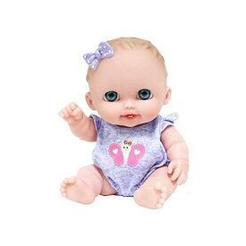 JCトイズ ベビードール 赤ちゃん人形 着せ替え おままごと ジェーシートイズ JC Toys JC Toys Lil Cutesies 8.5" All Vinyl Baby Doll Posable and Washable | Removable Outfit | Lulu- Blue Eyes Ages 2+