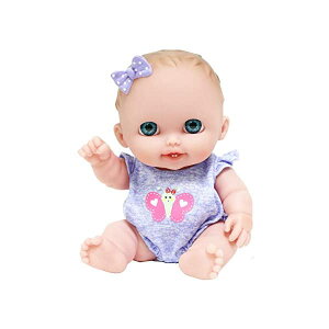 JCgCY xr[h[ Ԃl` ւ ܂܂ WF[V[gCY JC Toys JC Toys Lil Cutesies 8.5" All Vinyl Baby Doll Posable and Washable | Removable Outfit | Lulu- Blue Eyes Ages 2+