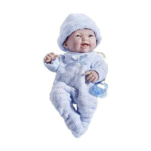 JCgCY xr[h[ Ԃl` ւ ܂܂ WF[V[gCY JC Toys JC Toys Mini La Newborn Boutique - Realistic 9.5" Anatomically Correct Real Boy Baby Dollressed in BLUE ? All Vinyl Open Mouth Designed by Beren