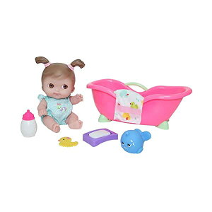 JCgCY xr[h[ Ԃl` ւ ܂܂ WF[V[gCY JC Toys JC Toys Lil' Cutesies 9.5" All Vinyl Washable Dollathtub Gift Set, Model Number: 17434