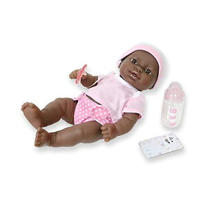 JCgCY xr[h[ Ԃl` ւ ܂܂ WF[V[gCY JC Toys La Newborn Newborn Gift Set | JC Toys African American 12" Life-Like Posable Vinyl Newborn Doll/ Accessories | Pink | Waterproof | Ages 2+