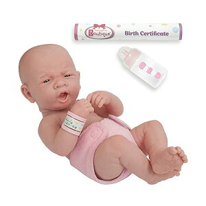 JCgCY xr[h[ Ԃl` ւ ܂܂ WF[V[gCY JC Toys La Newborn Boutique - Realistic 14" Anatomically Correct Real Girl Baby Doll All Vinyl gFirst Yawnh Designed by Berenguer ? Made in Spain