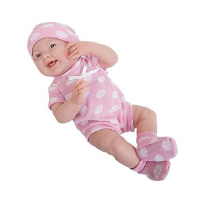 JCgCY xr[h[ Ԃl` ւ ܂܂ WF[V[gCY JC Toys La Newborn Boutique - Realistic 15" Anatomically Correct Real Girl Baby Doll All Vinyl gPink Polka Dot h ? Made in Spain