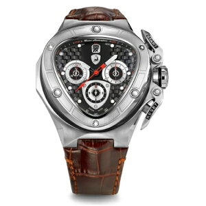 {M[j rv v Tonino Lamborghini Spyder 8952 Silver Chronograph Automatic Watch