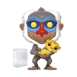 CILO t@R |bv tBL tBMA ObY  fBYj[ Disney The Lion King Rafiki with Simba Funko Pop! Vinyl Figure (Includes Compatible Pop Box Protector Case)